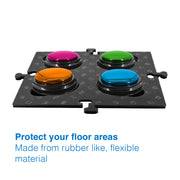 Tech4Pets Black Mat 2-Pack for Talking Buttons & Floor V1031-T4P-TBM2B-746