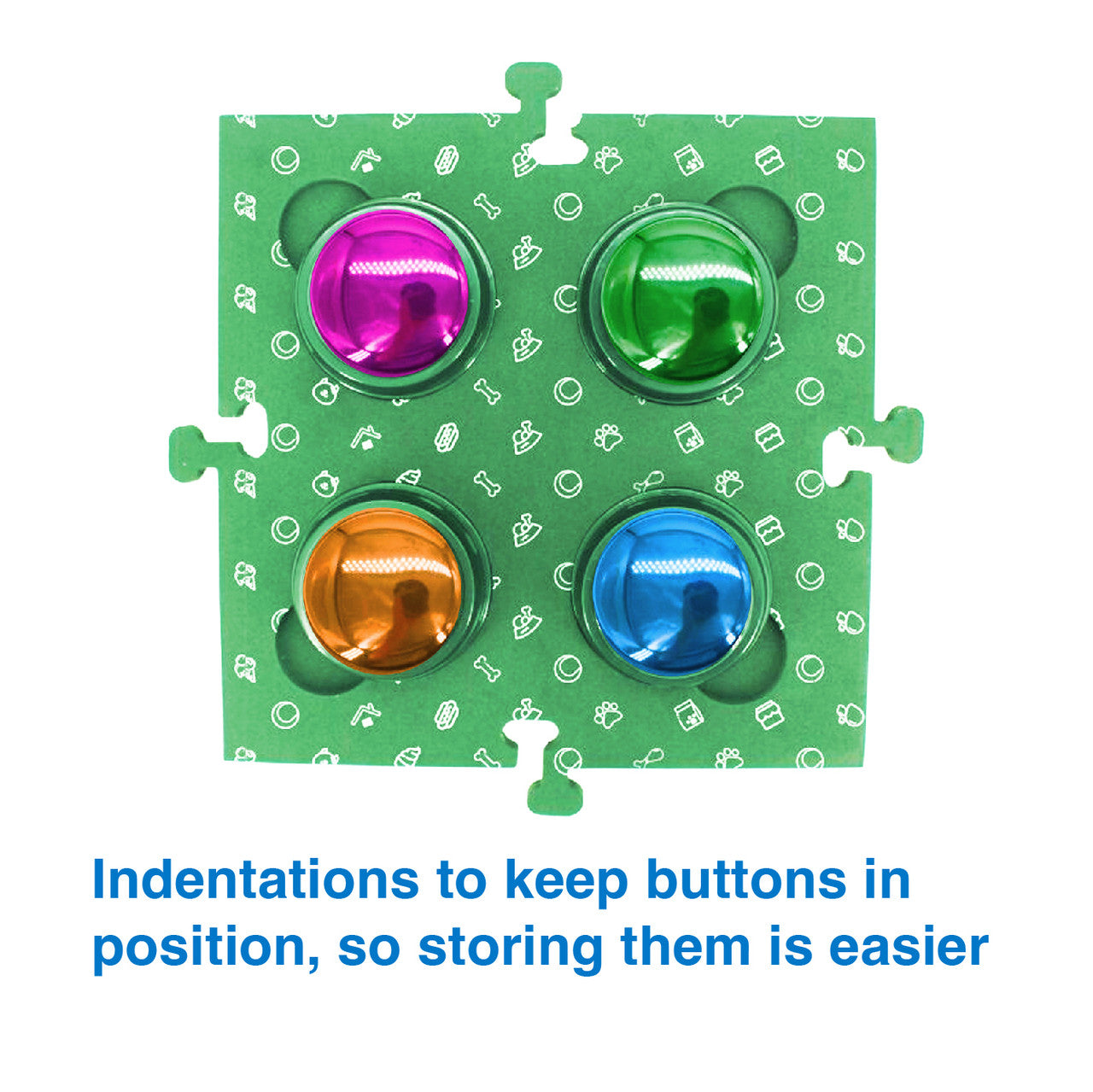 Tech4Pets Green Mat 2-Pack for Talking Buttons & Floor V1031-T4P-TBM2G-760