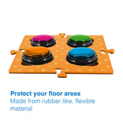 Tech4Pets Orange Mat 2-Pack for Talking Buttons & Floor V1031-T4P-TBM2O-777