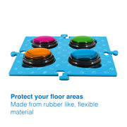 Tech4Pets Blue Mat 2-Pack for Talking Buttons & Floor V1031-T4P-TBMBL-784