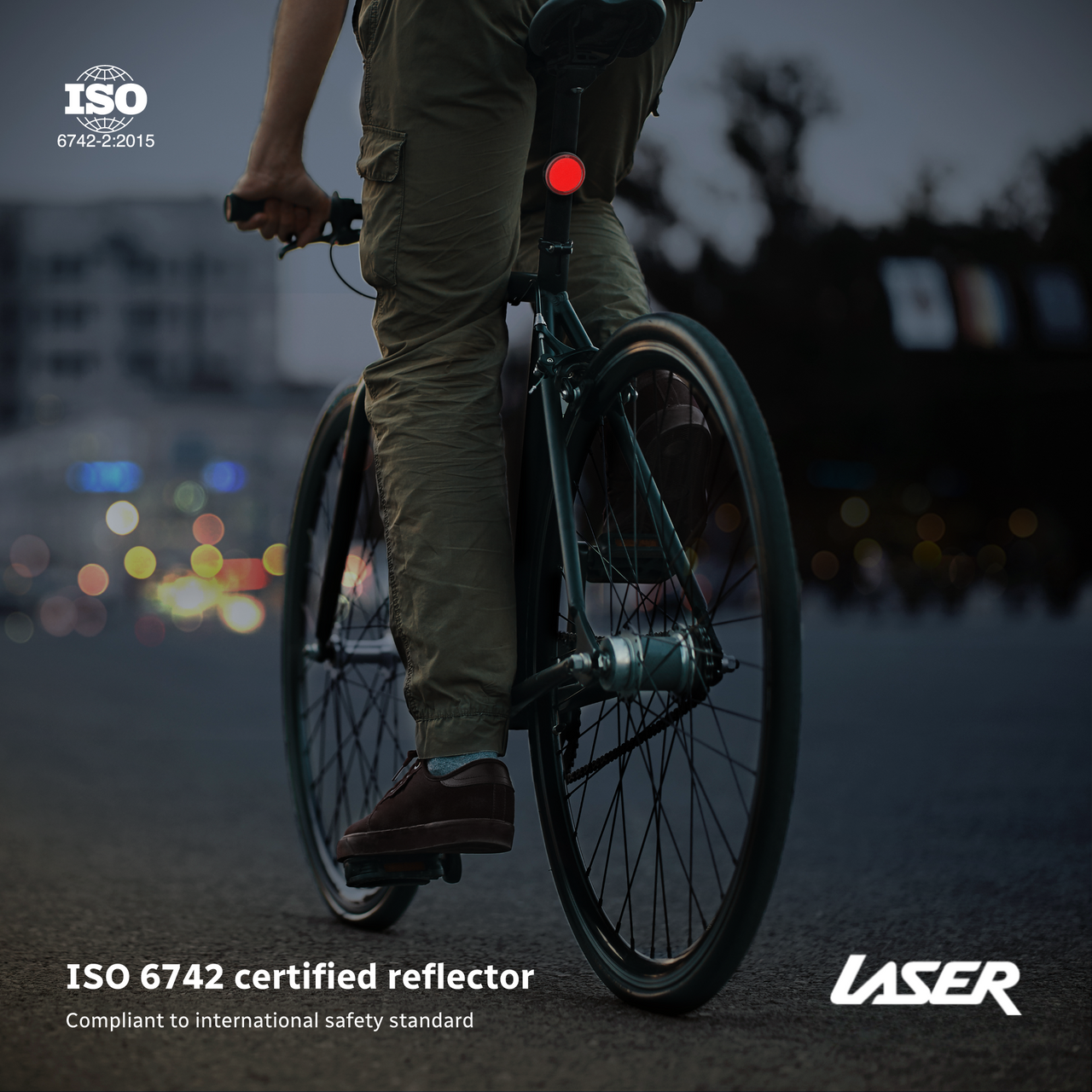 Laser Round Red Reflector Smart Tag V1031-TG-RORR25-689