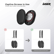 Laser Mini Smart Tag with Apple Find My Tracking White V1031-TG-T135WH-603