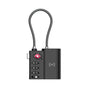 Laser TSA Lock Smart Tag with Rechargeable Battery Black V1031-TG-TSAT60-818