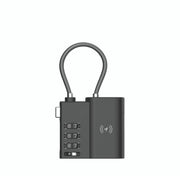 Laser TSA Lock Smart Tag with Rechargeable Battery Black V1031-TG-TSAT60-818