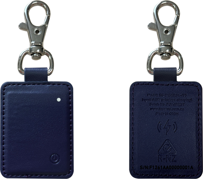 Laser Mini Smart Tag with Wireless Charging Navy Blue V1031-TG-WCKRBL-495