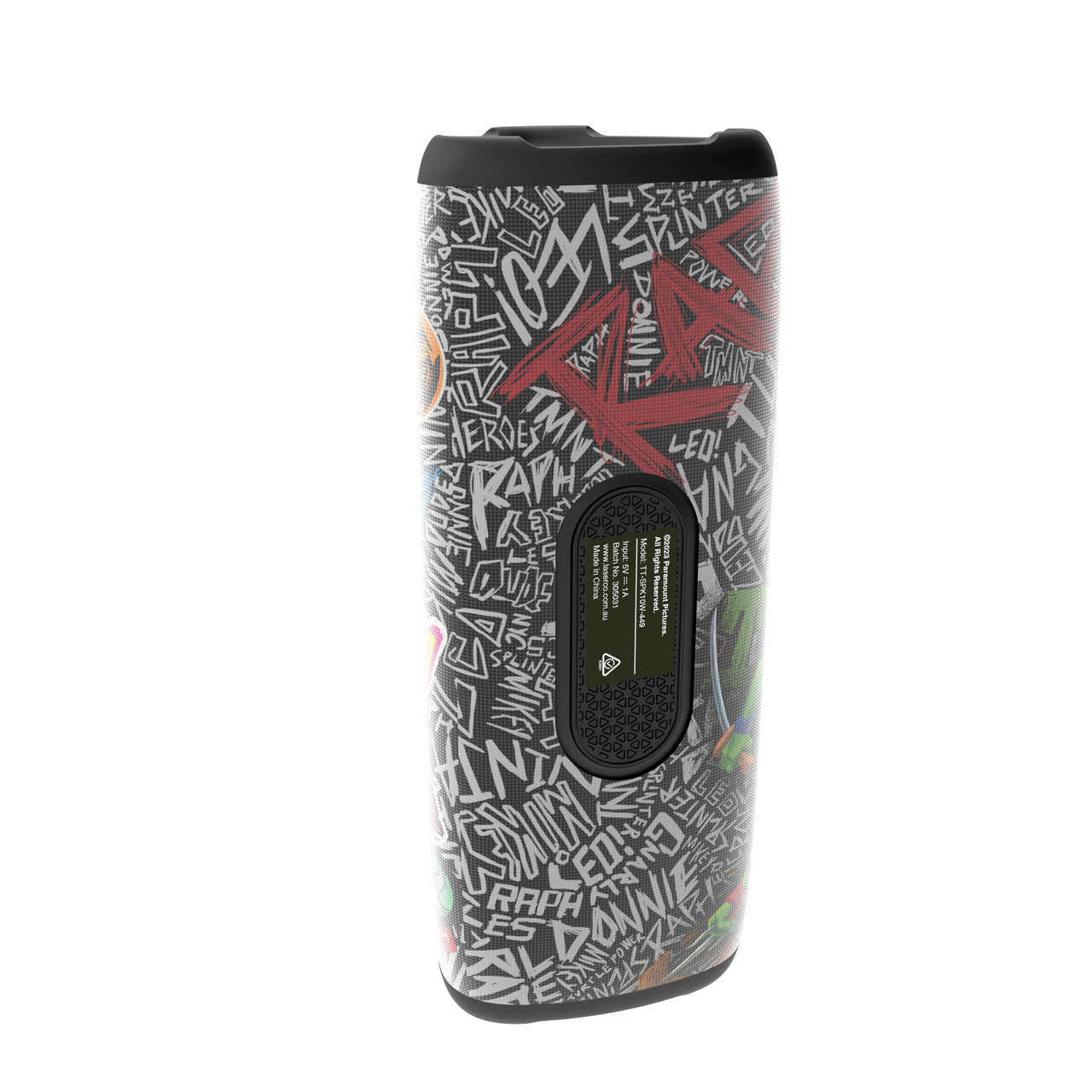 TMNT Portable Bluetooth Speaker 10W Black V1031-TT-SPK10W-449
