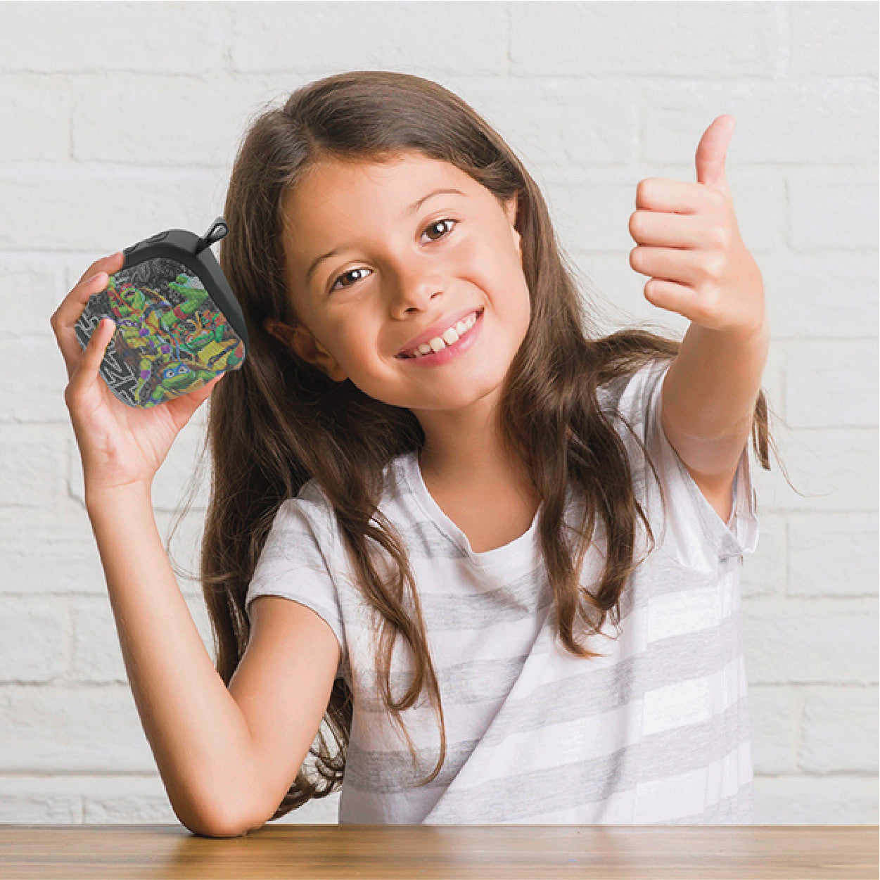 TMNT 3W Portable Bluetooth Speaker Black V1031-TT-SPK3W-456