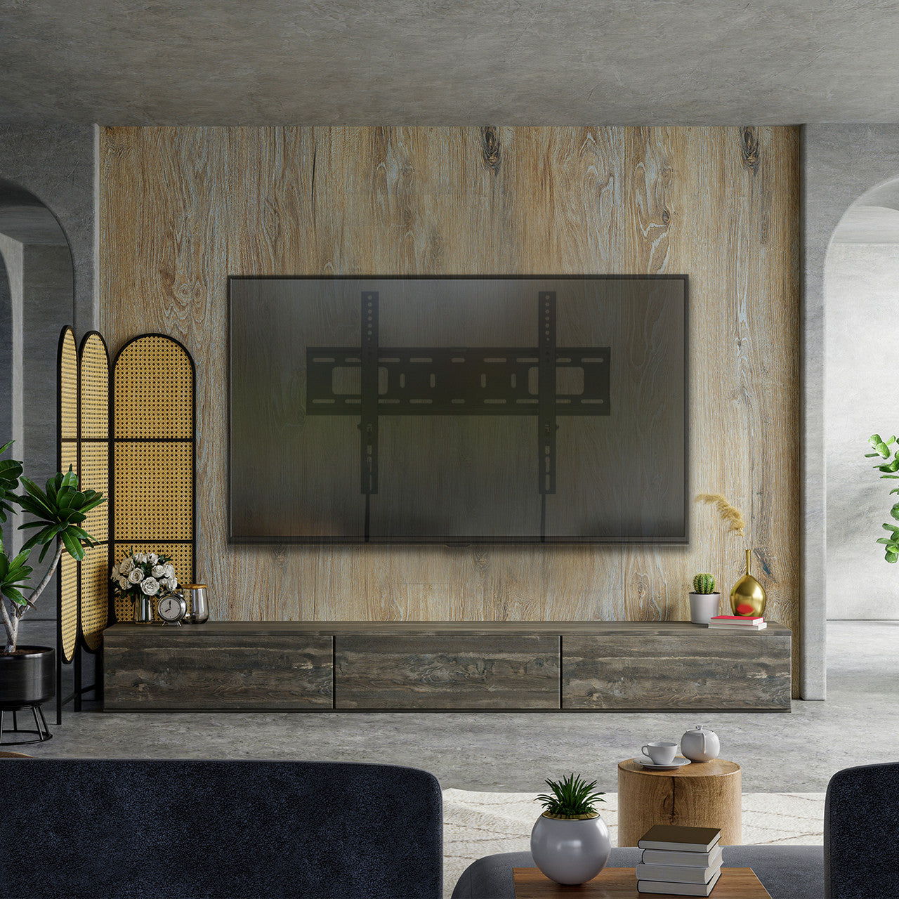 Laser TV Wall Mount with Extension Tilt for 37 inches - 80 inches Panels V1031-TVB-LLP75-6T_597