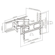 Large Full Motion TV Wall Mount 32 inches - 70 inches Panels V1031-TVB-LPA36-01_573