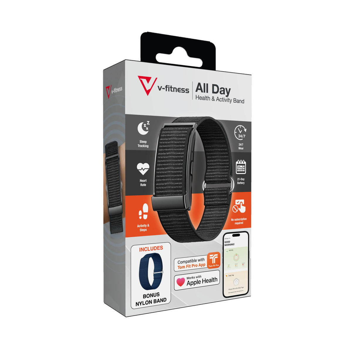 V-Fitness Smart Band Black V1031-VF-M4BNBK-080