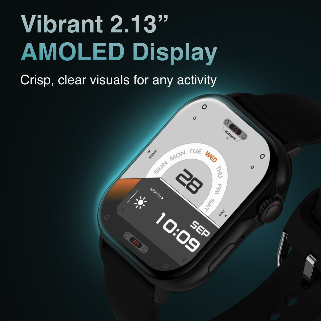 V-Fitness Smart Watch GPS and 2.1 inch Black V1031-VF-M4GPSB-907