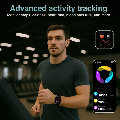 V-Fitness Smart Watch GPS and 2.1 inch Black V1031-VF-M4GPSB-907