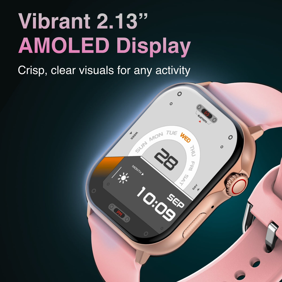V-Fitness Smart Watch GPS and 2.1 inch Pink V1031-VF-M4GPSP-914
