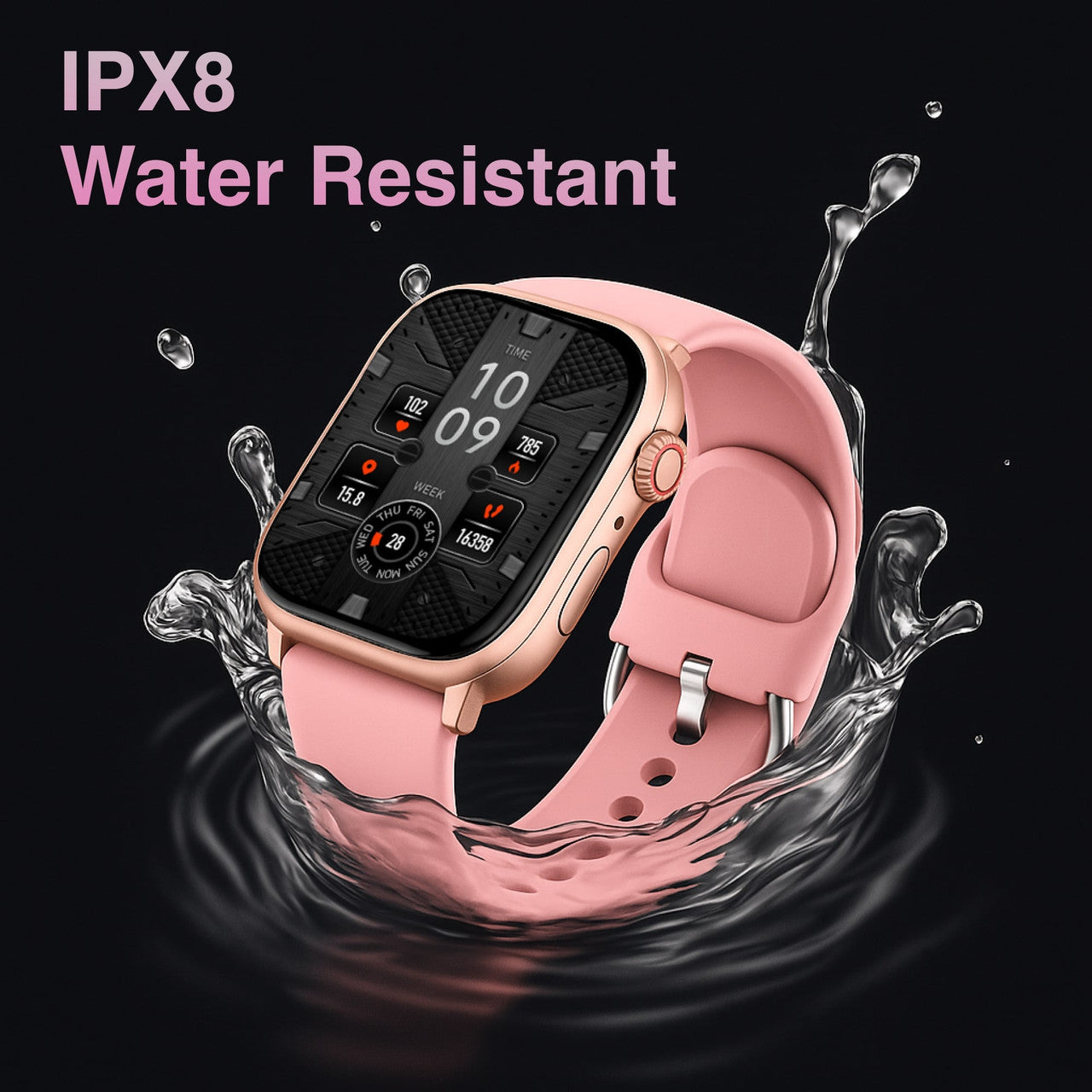 V-Fitness Smart Watch GPS and 2.1 inch Pink V1031-VF-M4GPSP-914