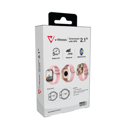V-Fitness Smart Watch GPS and 2.1 inch Pink V1031-VF-M4GPSP-914