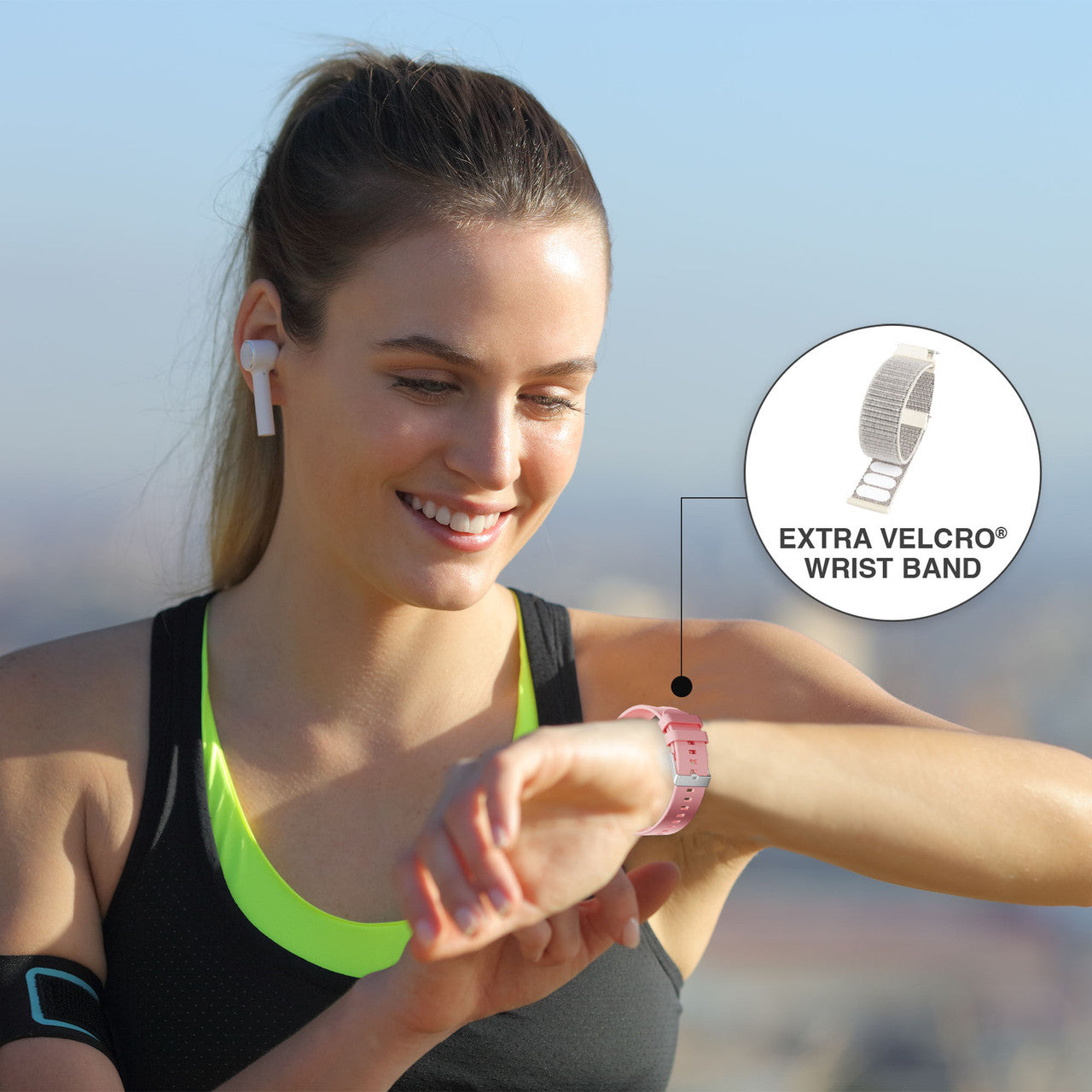 V-Fitness Smart Watch 2 Inch Touch Screen - Pink V1031-VF-M4PNK-986