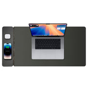 Laser Wireless Charging Desk Mat Black V1031-WC-MATB-792