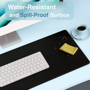 Laser Wireless Charging Desk Mat Black V1031-WC-MATB-792