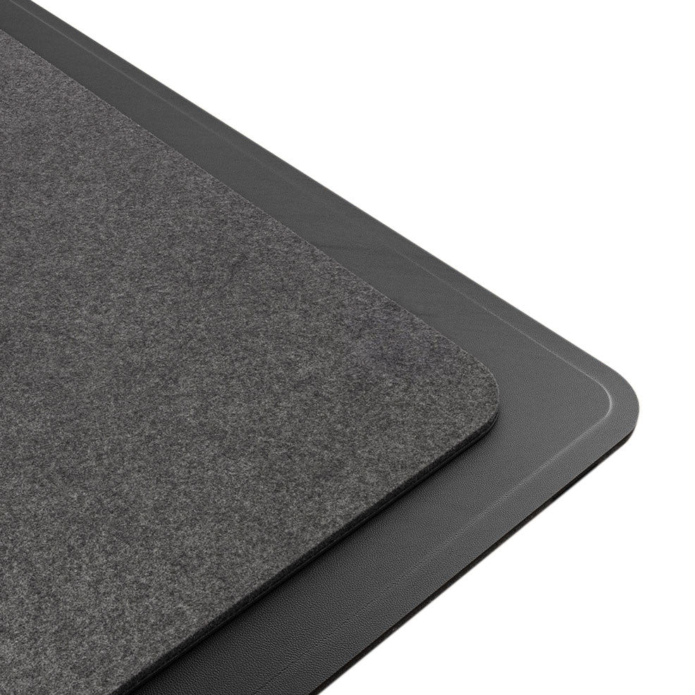 Laser Wireless Charging Desk Mat Black V1031-WC-MATB-792