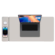 Laser Wireless Charging Desk Mat Grey V1031-WC-MATG-808