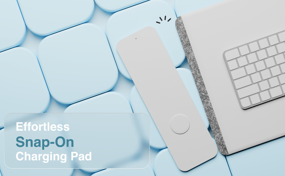 Laser Wireless Charging Desk Mat Grey V1031-WC-MATG-808