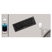 Laser Wireless Charging Desk Mat Grey V1031-WC-MATG-808