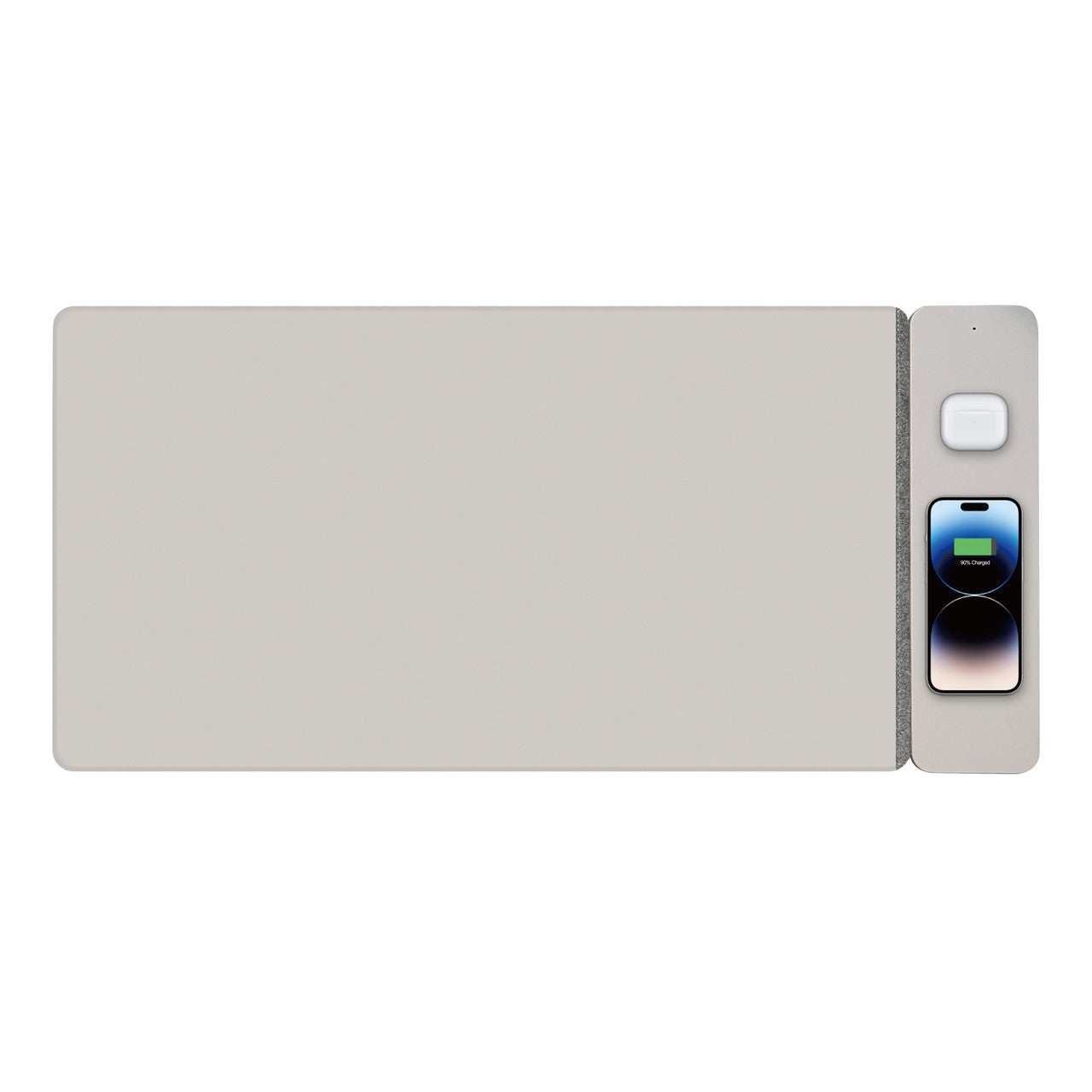 Laser Wireless Charging Desk Mat Grey V1031-WC-MATG-808