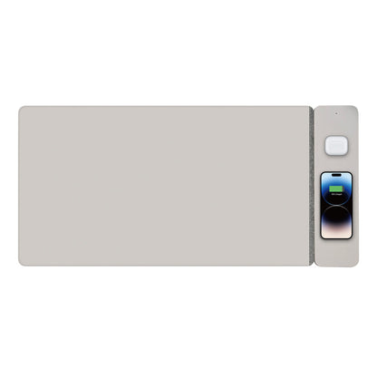 Laser Wireless Charging Desk Mat Grey V1031-WC-MATG-808
