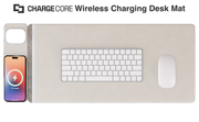 Laser Wireless Charging Desk Mat Grey V1031-WC-MATG-808