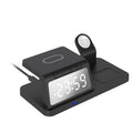 Laser 3-in-1 Wireless Charging Station with Alarm Clock - Black V1031-WLC-3IN1A-098