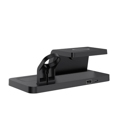 Laser 3-in-1 Wireless Charging Station with Alarm Clock - Black V1031-WLC-3IN1A-098