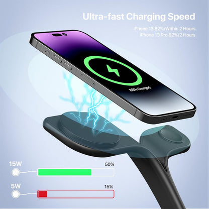 4 in 1 Wireless Charging Station with Night Light V1031-WLC-4SDNL-559