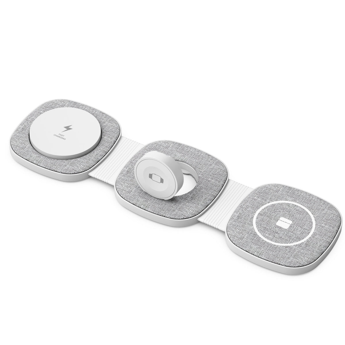 Laser 3-in-1 Travel Wireless Charging Pad for Apple V1031-WLC-W3PTF-675