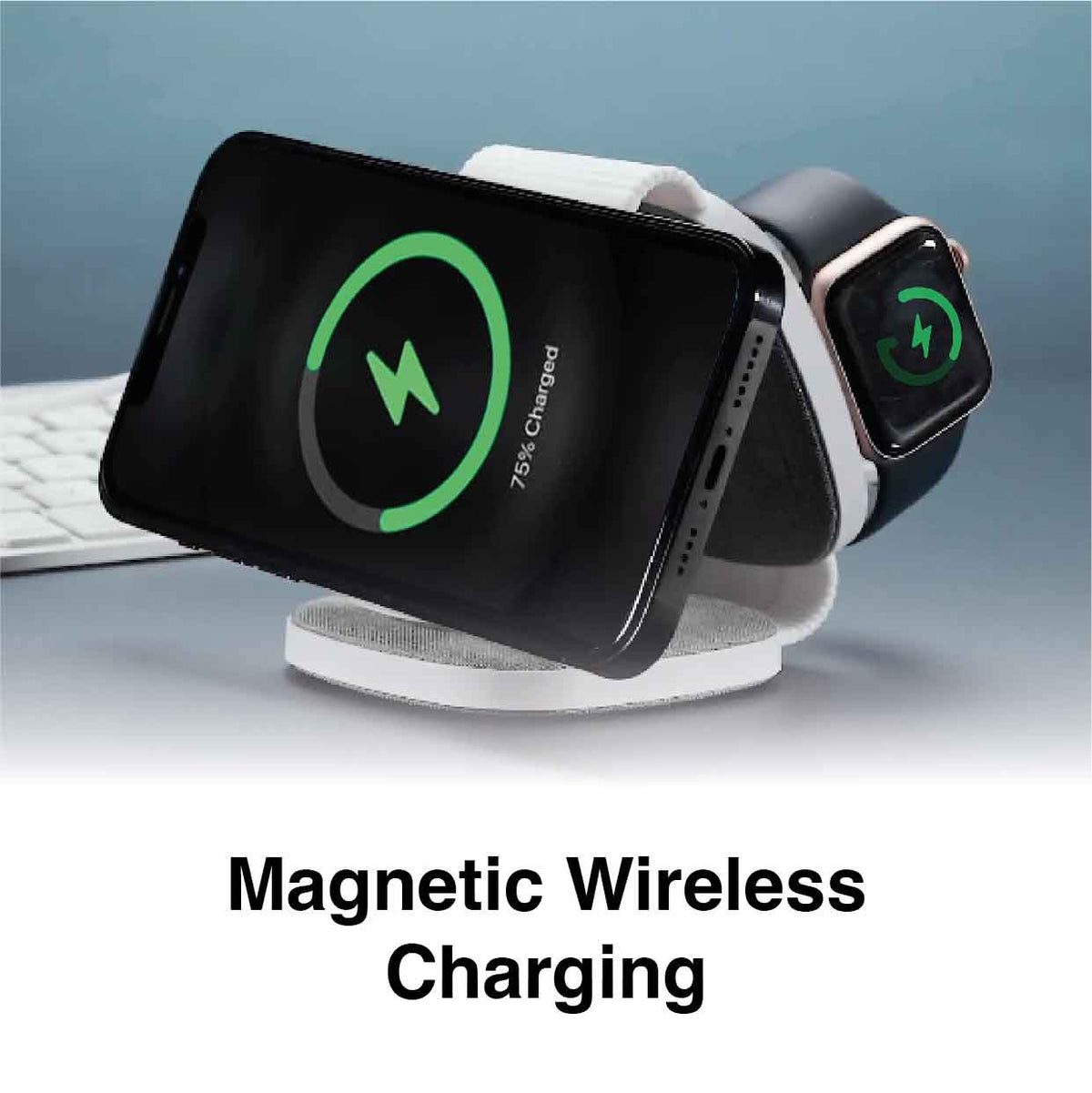 Laser 3-in-1 Travel Wireless Charging Pad for Apple V1031-WLC-W3PTF-675
