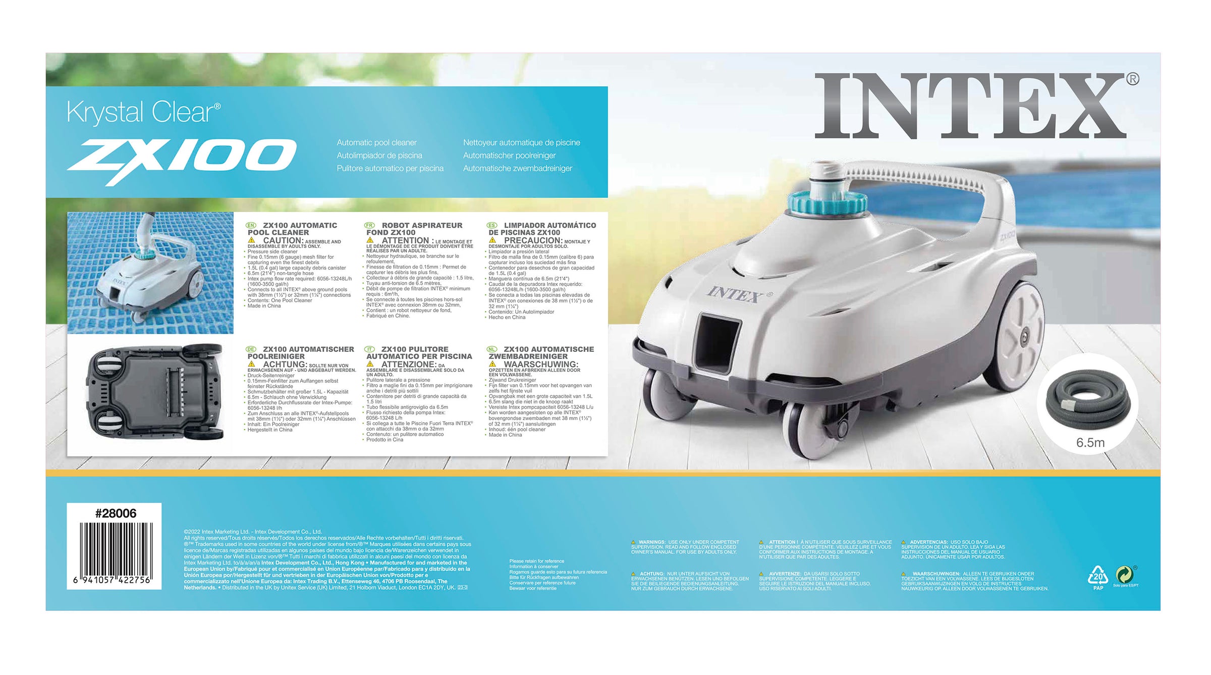 Intex Auto Above Ground Pool Cleaner 28006 for Intex Pools V1032-IXAGPCLEANER-28006