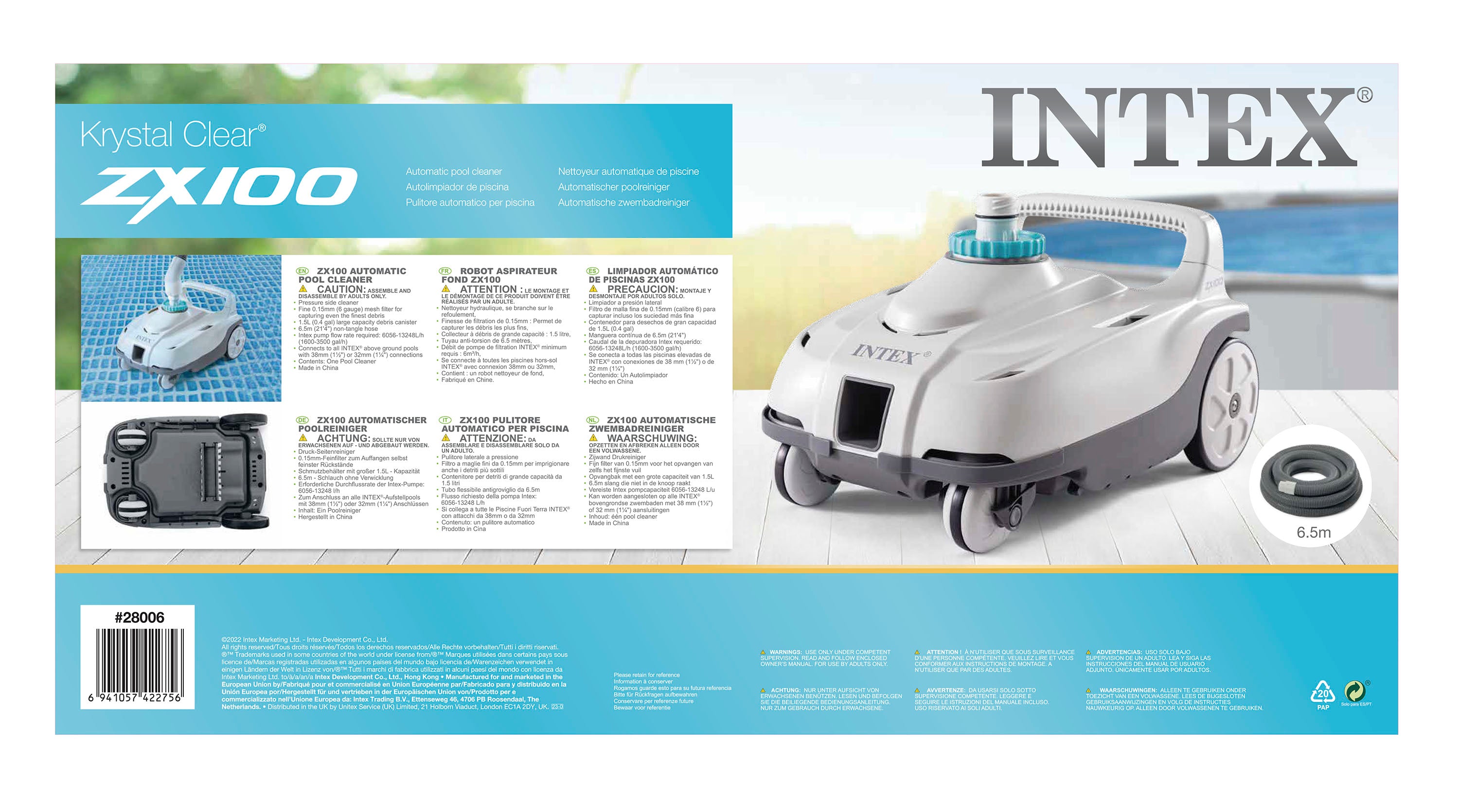 Intex Auto Above Ground Pool Cleaner 28006 for Intex Pools V1032-IXAGPCLEANER-28006