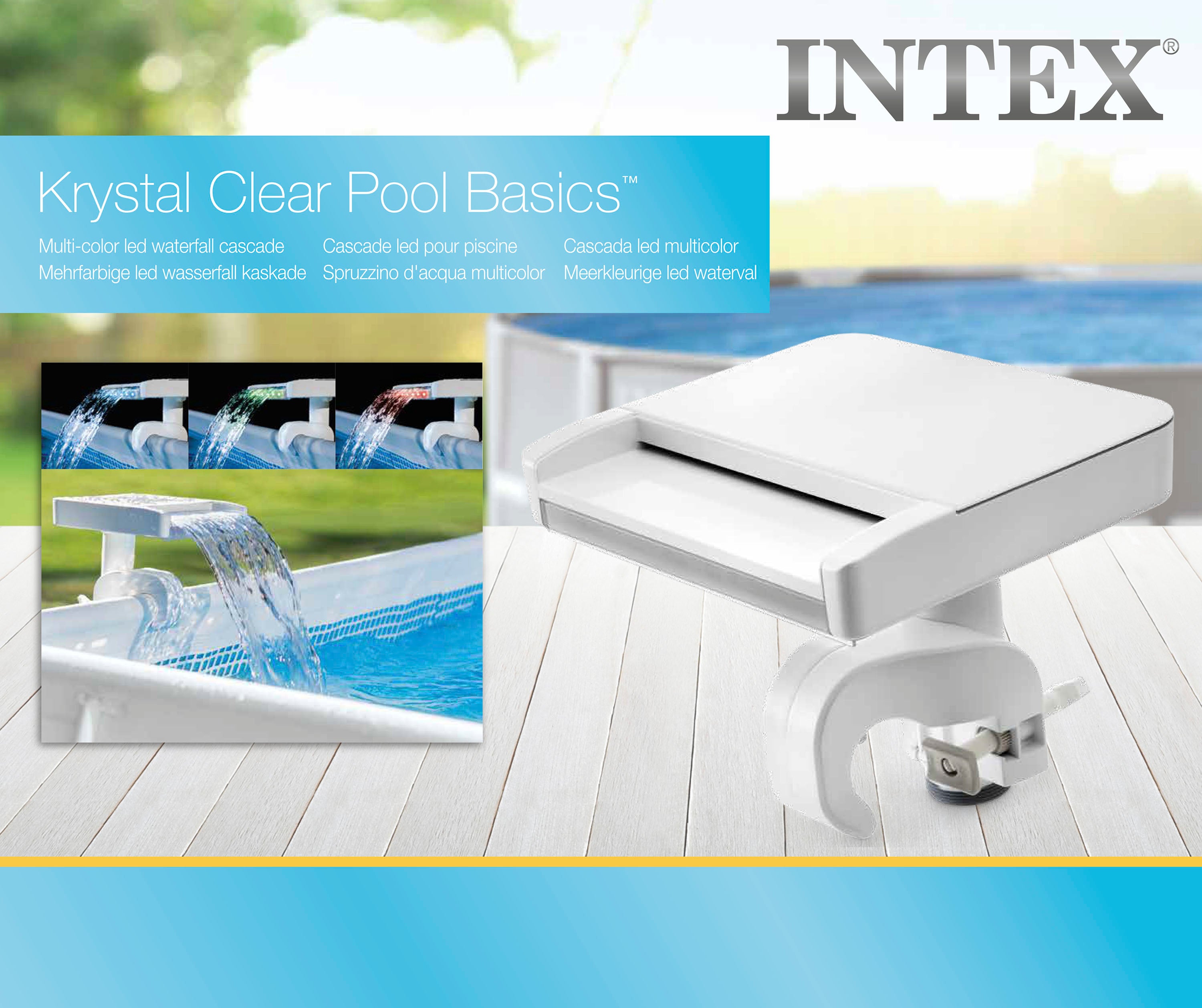 Intex Multi-Color LED Waterfall Cascade 28090 V1032-IXCASCADE-28090