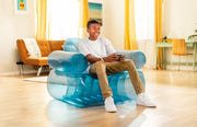 Intex Transparent Blue Inflatable Armchair 66503 V1032-IXCHAIR-66503_B