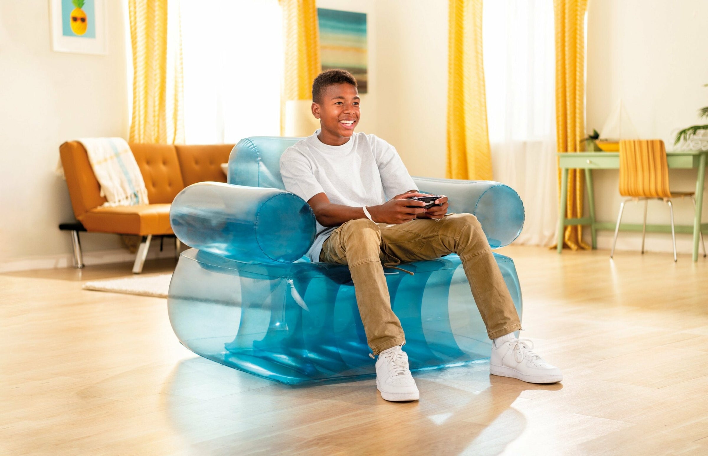 Intex Transparent Blue Inflatable Armchair 66503 V1032-IXCHAIR-66503_B