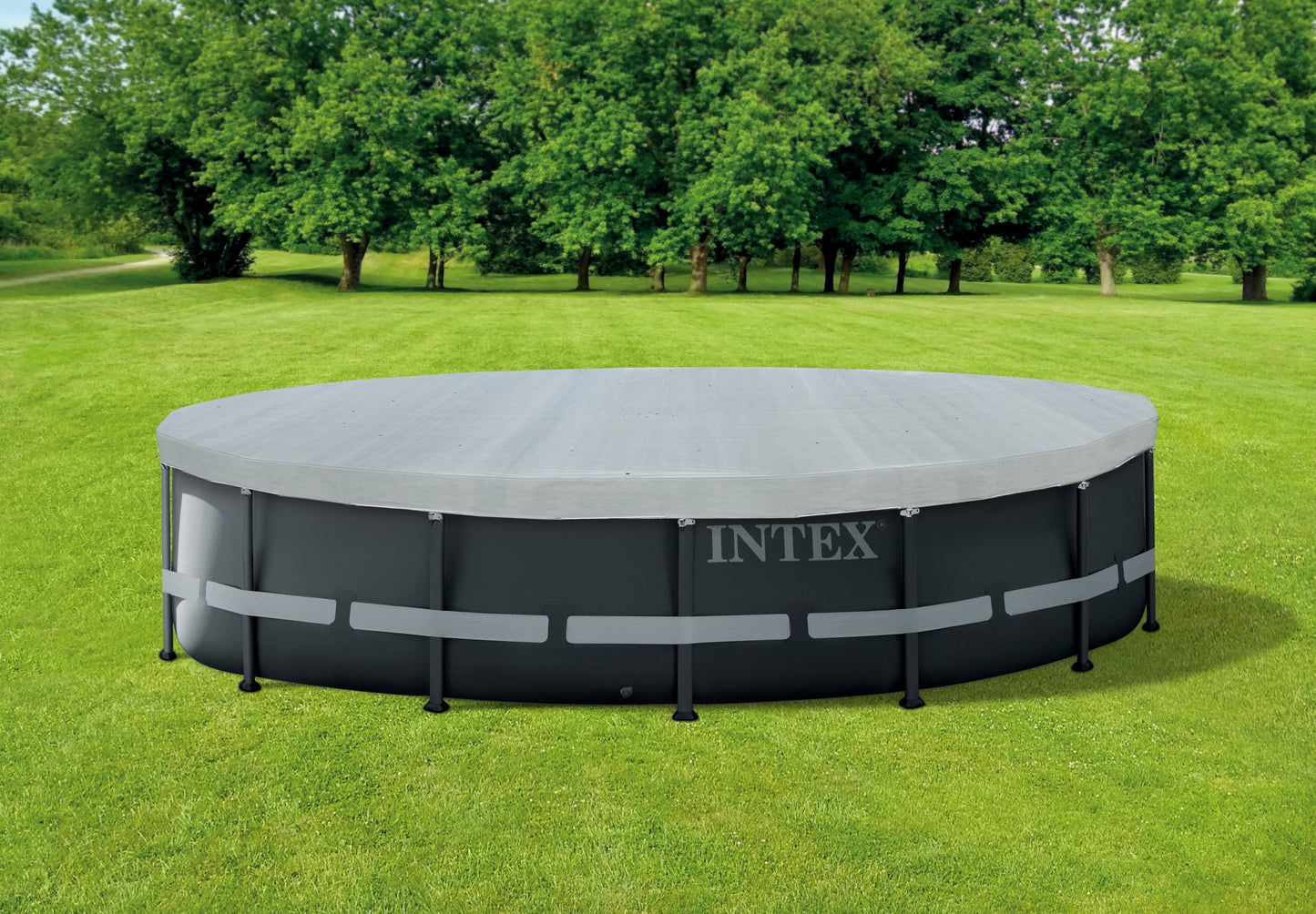Intex Deluxe Pool Cover for 16' 4.88m Round Swimming Pools 28040 V1032-IXCOVERDELUXE16_28040
