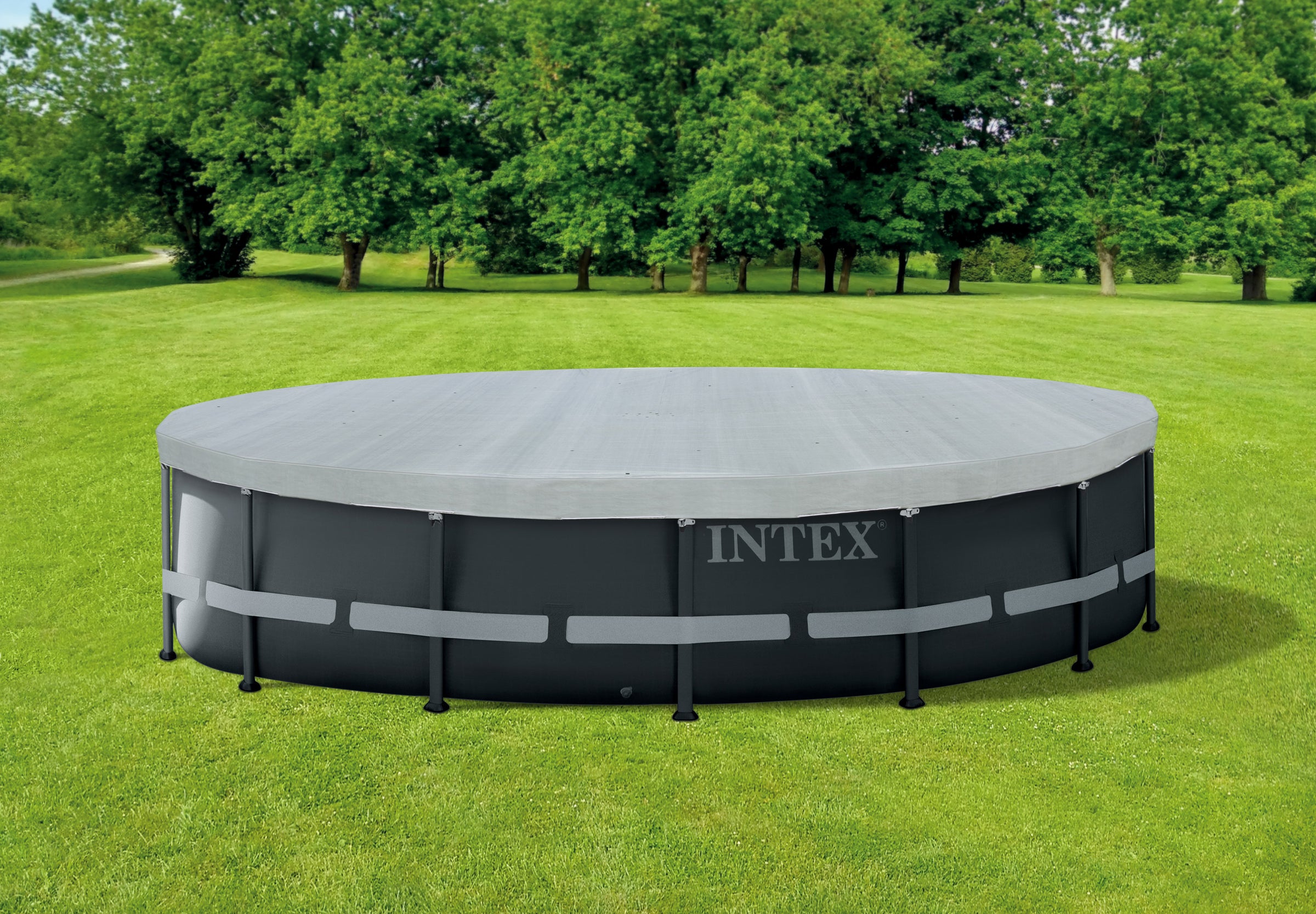 Intex Deluxe Pool Cover for 16' 4.88m Round Swimming Pools 28040 V1032-IXCOVERDELUXE16_28040