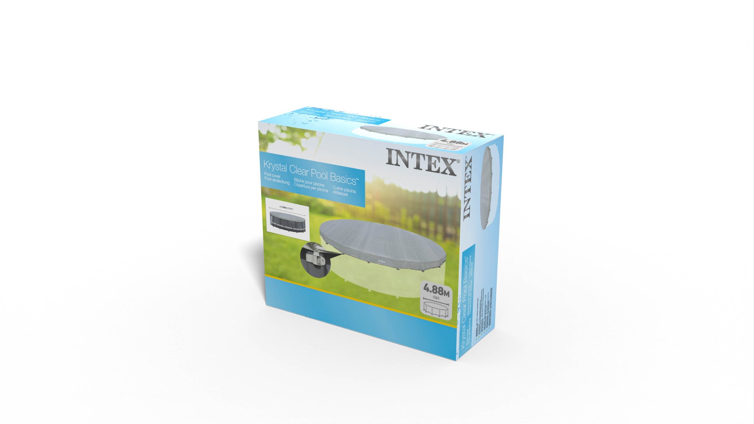 Intex Deluxe Pool Cover for 16' 4.88m Round Swimming Pools 28040 V1032-IXCOVERDELUXE16_28040