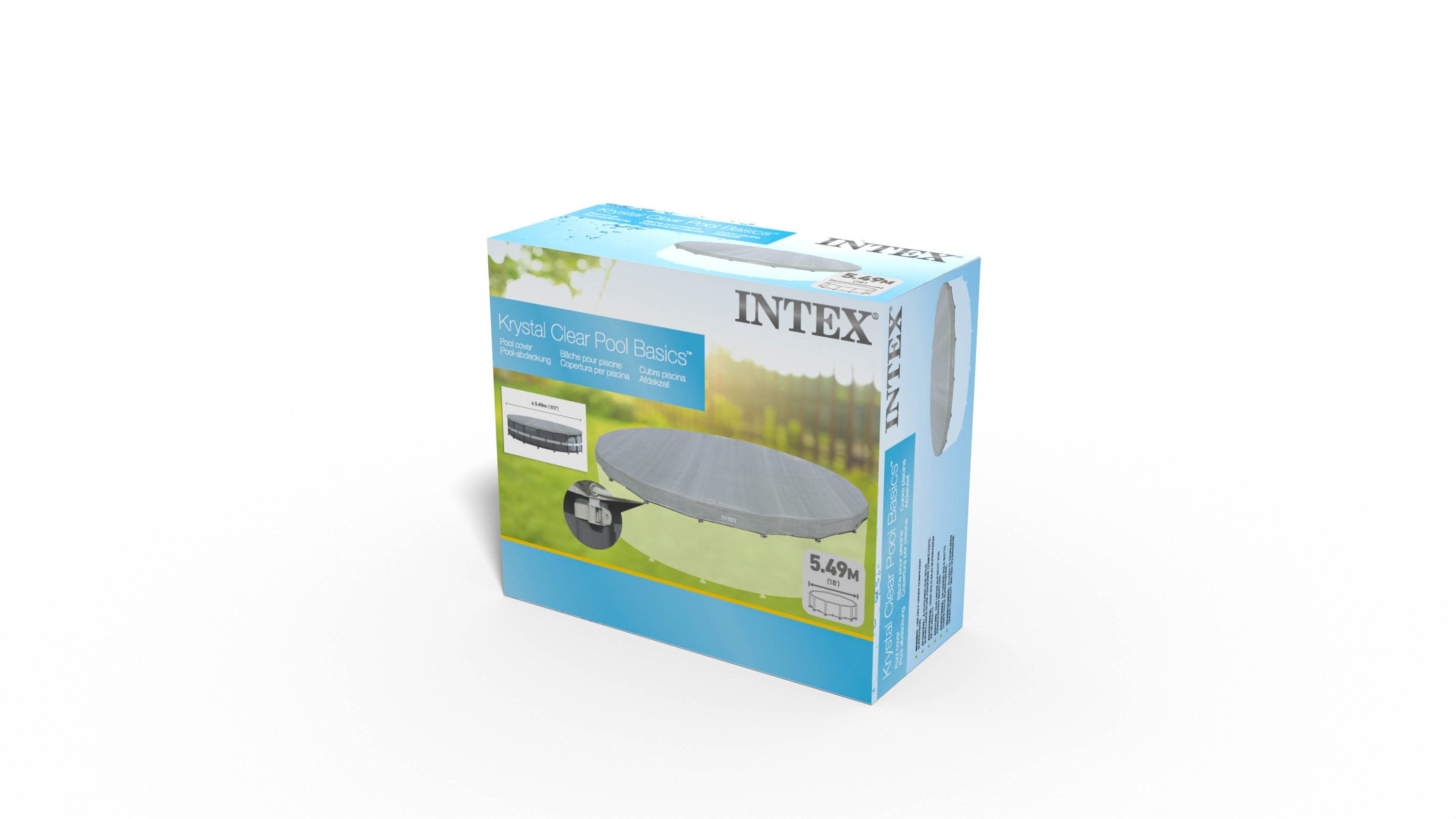 Intex Deluxe Pool Cover for 18' Round Swimming Pools 28041 V1032-IXCOVERDELUXE_28041