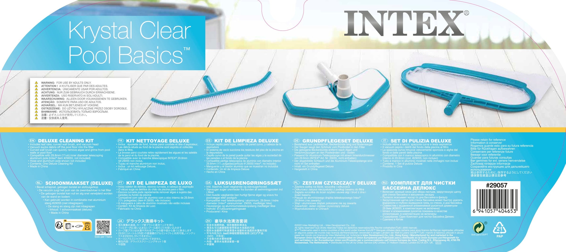 Intex Pool Deluxe Cleaning Kit - 29057 V1032-IXDELUXECLEAN-29057