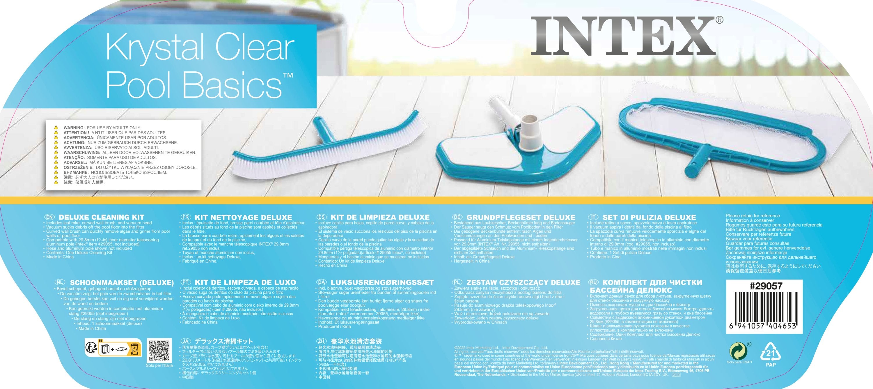 Intex Pool Deluxe Cleaning Kit - 29057 V1032-IXDELUXECLEAN-29057