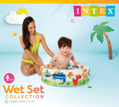 Intex Dino Buddies 3-Ring Inflatable Kiddie Pool 57106 V1032-IXDINOBUDDIES_57106