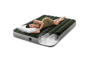 INTEX Double Dura-Beam Standard Downy Air Mattress 10" w/ Built-In Foot Pump V1032-IXDOWNYDOUBLE_64762