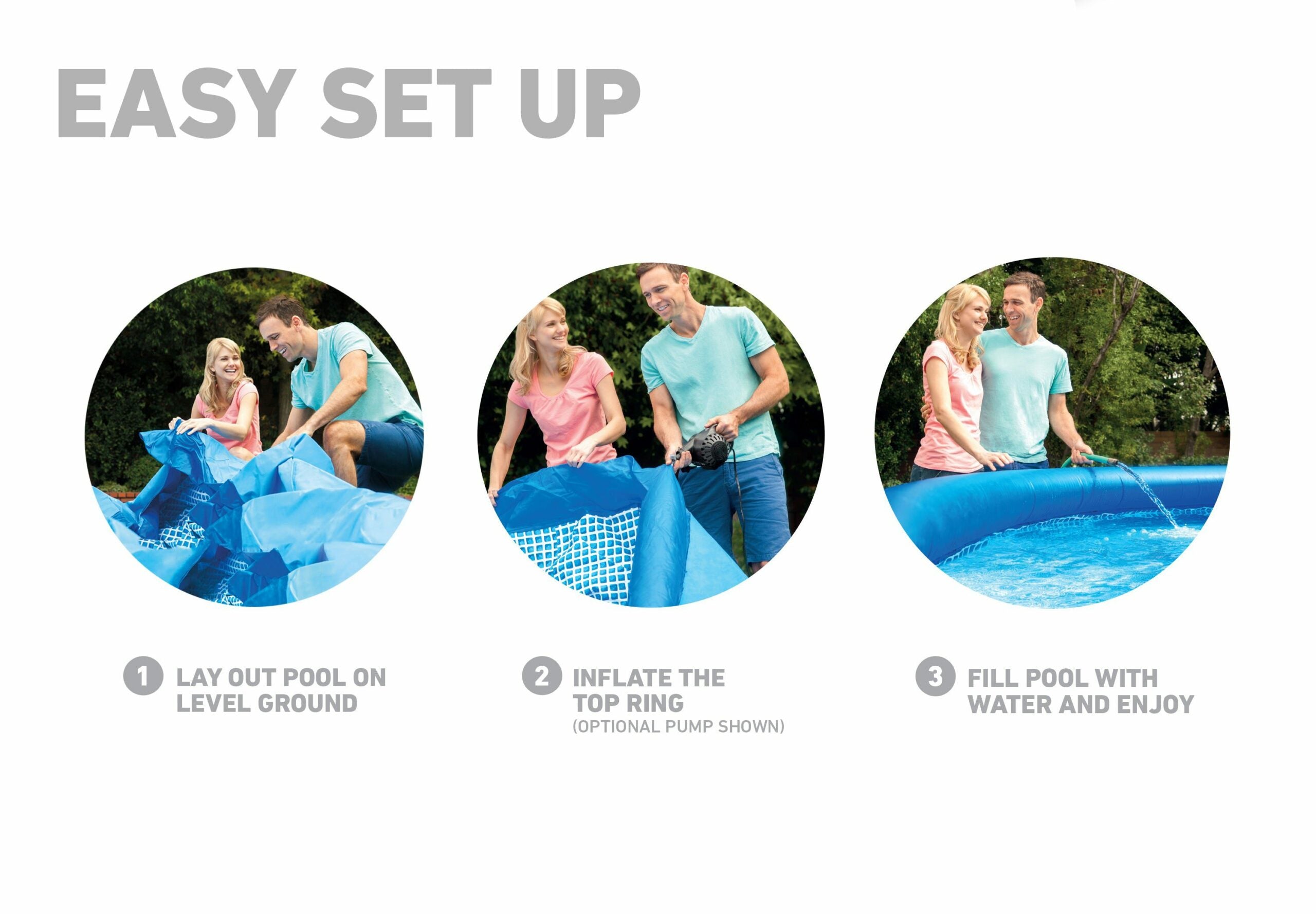 Intex Easy Set Pool Package 10' 3.05M X 76CM 28122 V1032-IXEASY10-28122