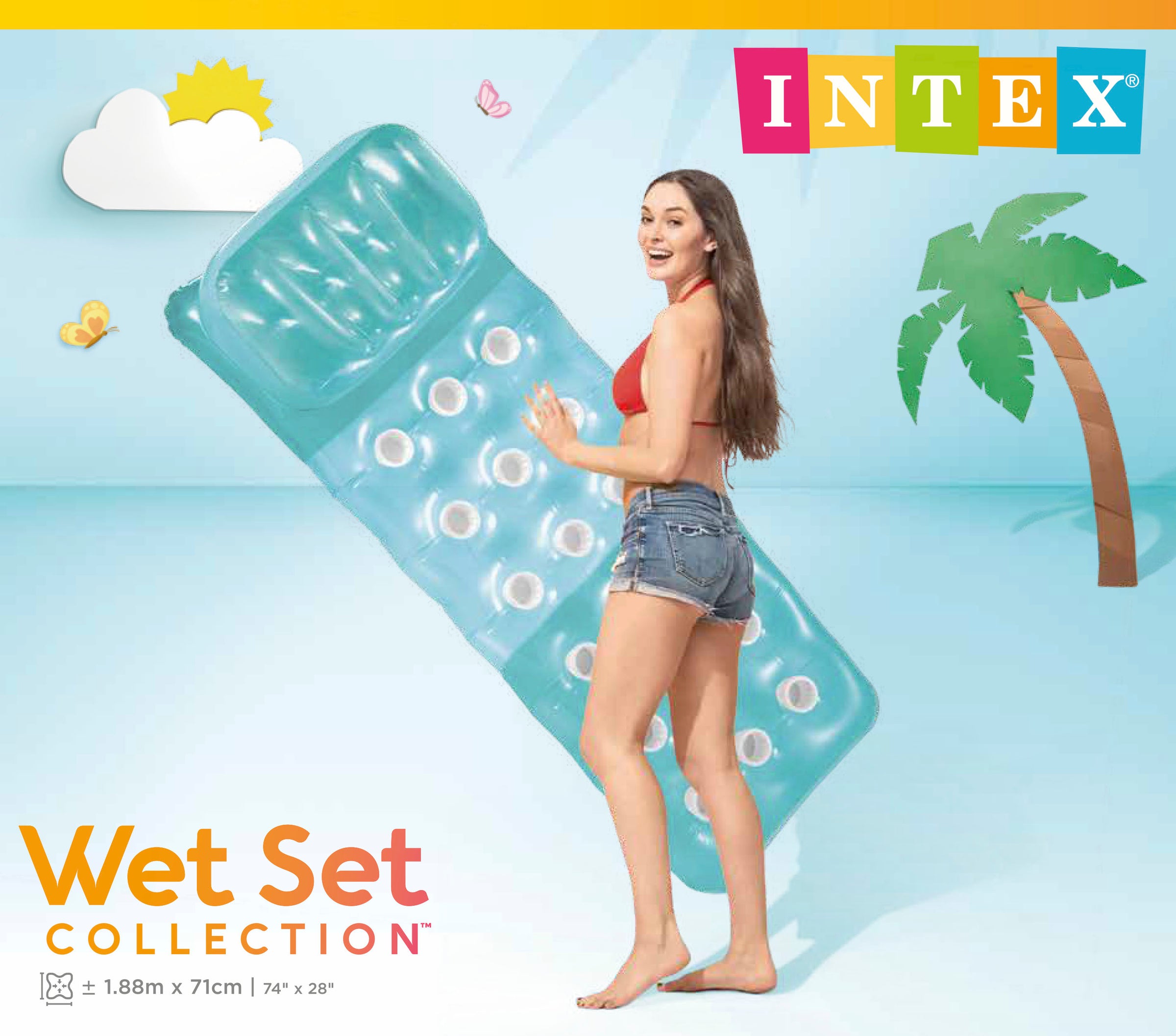 Intex 18-Pocket Fashion Pool Mat 58890 V1032-IXFASHIONMAT-58890