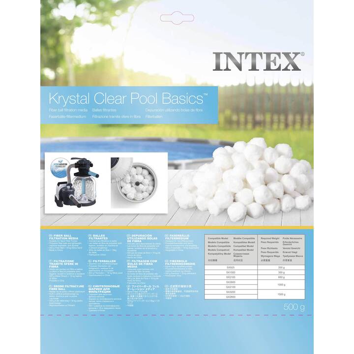 Intex Fiber Ball Filtration Replacement Ball 500g 29045 V1032-IXFIBREMEDIA_29045